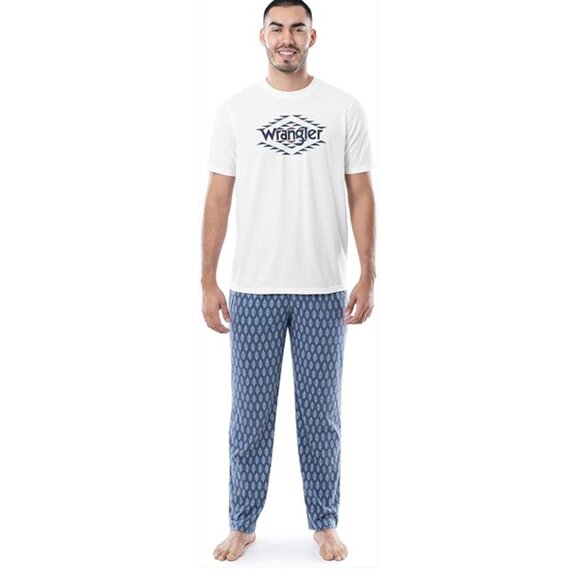 Wrangler Short Sleeve Graphic Tee and Printed Sleep Pant Pajama Set - Picture 1 of 1